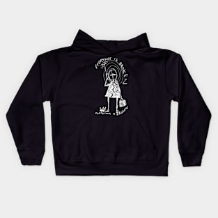 Planet Telex Illustrated Lyrics Kids Hoodie